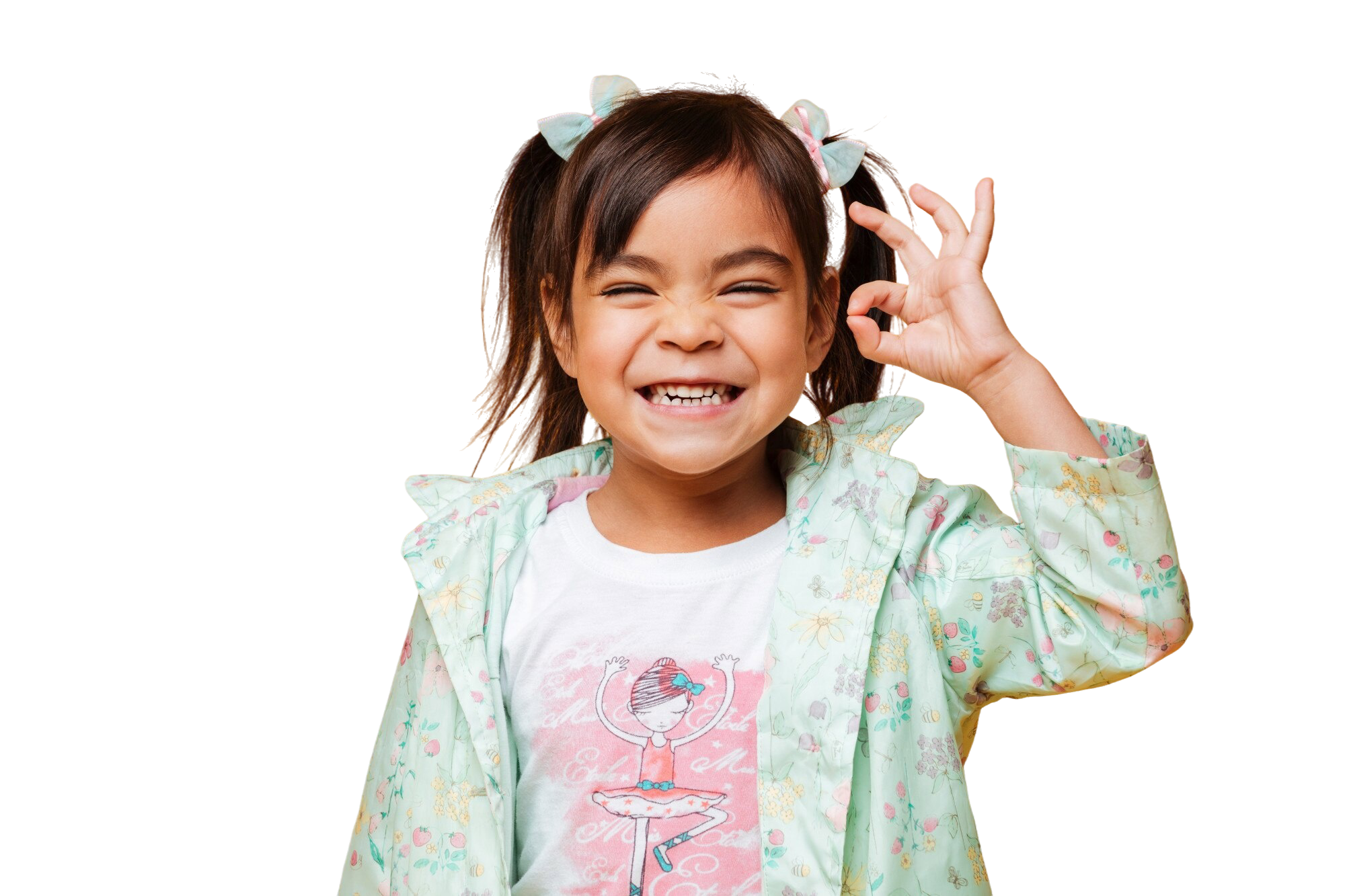 Girl waving